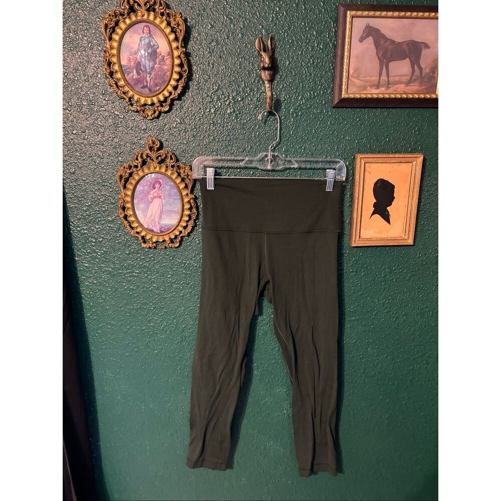 Lululemon Align High-Rise Crop 23" Sz 8 Legacy Green